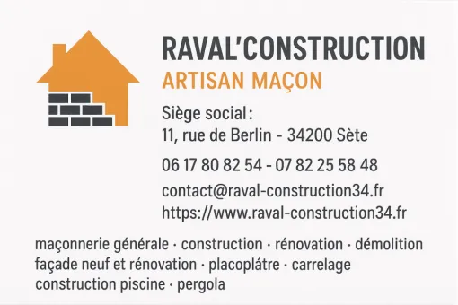 Raval’Construction – Artisan Maçon à Béziers, Béziers, Raval'Construction