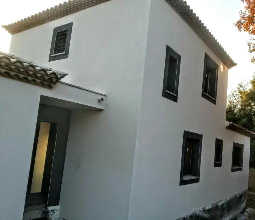 Réalisation d'une façade à Frontignan, Béziers, Raval'Construction